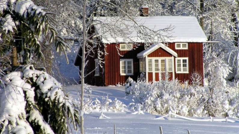 Odhad ceny nemovitosti pro hypotéku: chata v zimě.